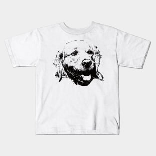 Golden Retriever Face Design - A Golden Christmas Gift Kids T-Shirt